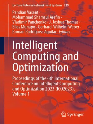 cover image of Intelligent Computing and Optimization